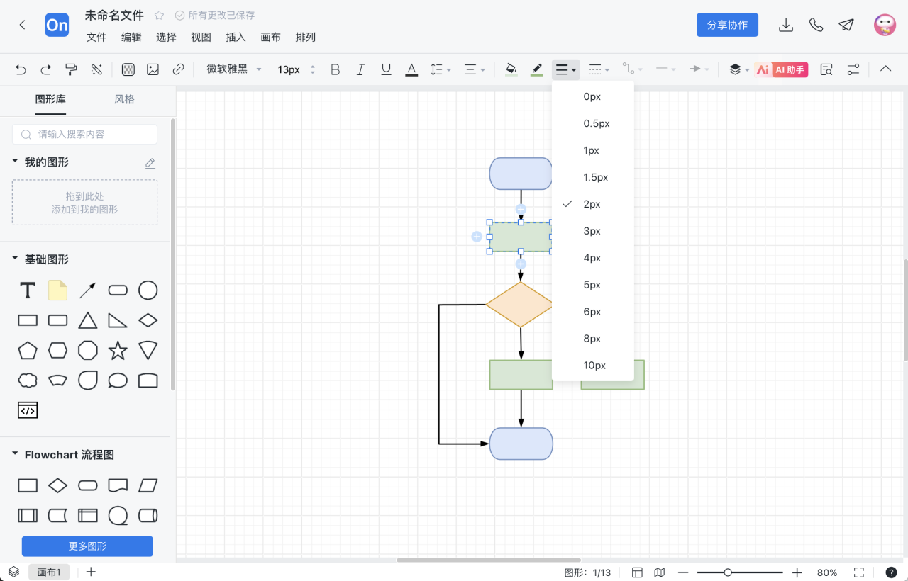 流程图怎么画 步骤5