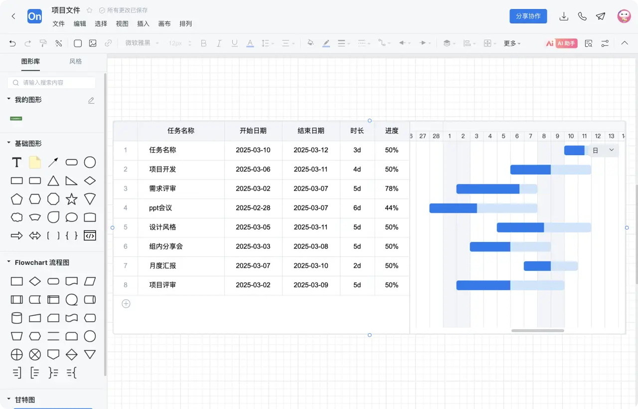 甘特图怎么制作 步骤7