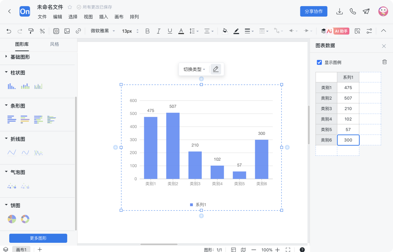图表怎么制作 步骤3